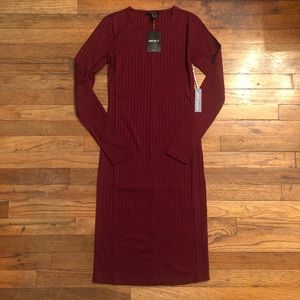 NEW Forever 21 burgundy dress
